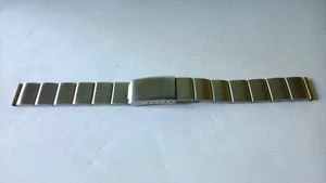 Correa de acero inoxidable cadena 14 mm para reloj nueva correa cierre desplegable - Imagen 1 de 7