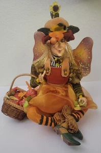 Winward Pumpkin Fairy Lady Poseable Figur Puppe Herbst Ernte - Bild 1 von 7