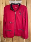 Alfred Dunner Pink Jacket w Embroidery Dragon Flies 12 NWOT
