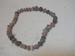ANTIQUE Pre-Columbian Earthenware 44 Spindle Whorls NECKLACE     1 - Picture 1 of 12