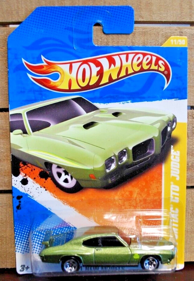 COCHE FUNDIDO A PRESIÓN HOT WHEELS 1/64 RARO 1970 PONTIAC GTO JUDGE VERDE LIMA © EDICIÓN 2010 Foto 1 de 1