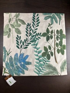 Pottery Barn Bethany Fern Victoria Embroidered 20 inch pillow NWT - Picture 1 of 13