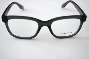 Versace Rx Authentic Optical Green Gray 3239 5211 54-20-145 Eyeglasses - Picture 1 of 5
