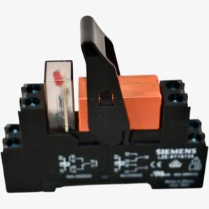 NEW Siemens LZS:RT4A4L24 plug-in relay complete unit, 2 changeover contacts, 24  - Picture 1 of 4