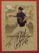 1996 Leaf Tim Crabtree Autograph Toronto Blue Jays