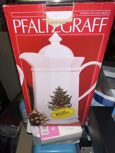 Pfaltzgraff Christmas Heritage Thermal Vacuum Carafe 8 Hr. Heat Retention - Picture 1 of 19