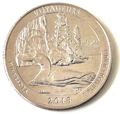 Minnesota Voyageurs 2018 S Silver Proof Commemorative Quarter - Image 1 of 2