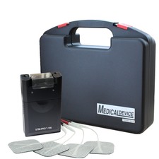 Medizinisches Reizstromgerät. moderne Schmerztherapie mit Tens-gerät T-100