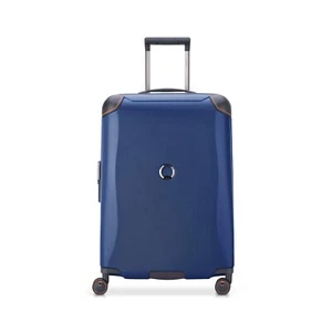 DELSEY Paris Cactus Hardside Luggage with Spinner Wheels, Navy, Checked-Mediu... - Picture 1 of 9