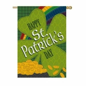 Gold Coins 13S4120 Evergreen SUEDE HOUSE Flag 28" x 44" - Picture 1 of 1