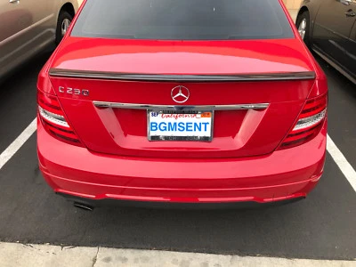 2012 - 2014 Mercedes C Class Trunk Spoiler Real Carbon Fiber C250 C300 C350 - Imagem 1 de 3