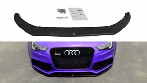 Difusor delantero difusor difusor delantero diseño Maxton negro brillante para Audi RS5 8T / 8T FL - Imagen 1 de 3