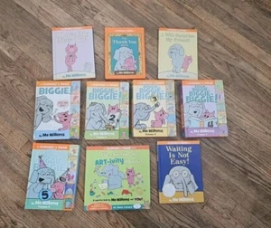 Lot Of 10 Elephant & Piggie Books By Mo Willems 1 Paperback, 9 Hardcover - Picture 1 of 22