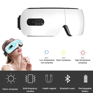 Elektrisches Augenmassagegerät Beheizt Heiße Kompresse Lindert Geschwollene Augen Maske Wiederaufladbar - Bild 1 von 13