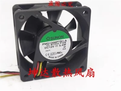 SUNON PMD1206PTB1-A 12V 5.4W 6025 6CM 3pin Case Cooling Fan - Image 1 of 4