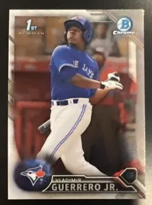 2016 First Bowman Chrome Baseball Vladimir Guerrero Jr BCP55 Blue Jays - Picture 1 of 3