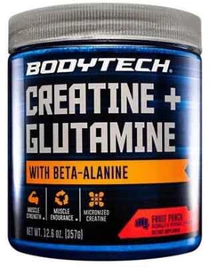 Creatine + Glutamine w/ Beta-Alanine Powder - Fruit Punch (12.6 oz./31 Servings) - Picture 1 of 4
