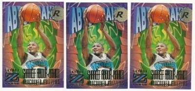 SHAREEF ABDUR-RAHIM LOT OF (3) 1996/97 SKYBOX Z-FORCE #139 ROOKIE GRIZZLIES MINT - Image 1 of 2