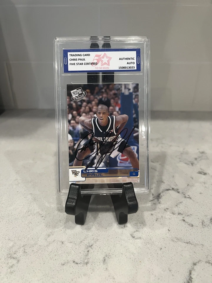 Press Pass 2005 Chris Paul autógrafo #B26 Wake Forest-San Antonio Spurs Foto 1 de 2