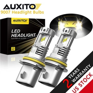AUXITO 9007 HB5 LED Headlight High Low Beam Bulbs Kit 6000K White Super Bright - Picture 1 of 12