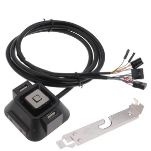 Desktop-PC-Computer-Netzschalter Und USB-Port-Reset-Taste Und 3,5-mm-Audiobuchse - Afbeelding 1 van 7