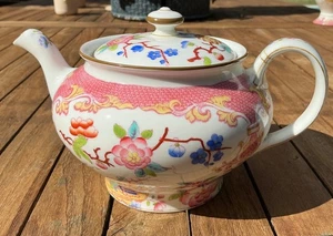Minton Cockatrice Pink RARE Bachelors Teapot #3970 EXC! Globe Stamp - Picture 1 of 10