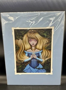 Disney Parks Sleeping Beauty Art Print Cursed 14x18 Aurora By Shannon Bonatakis - Picture 1 of 3