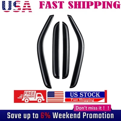 Rain Guards Fits Chevy Tahoe 2000-2006 4x Tape-on JDM 4pcs Black Foto 1 de 4