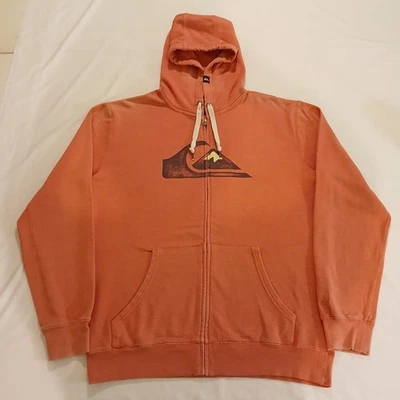 Sudadera con Capucha Quiksilver Grande Para Hombre Color Rojo Claro/Rosa Cremallera Completa Foto 1 de 4