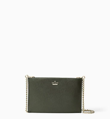 Bandolera sin asas de cuero Kate Spade Cameron Street Mini Sima - verde perenne Foto 1 de 4