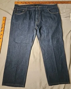 Vtg Rocawear Jeans Mens 52x32 Blue Classic Fit 90s Y2K Button Flap Pocket - Picture 1 of 15