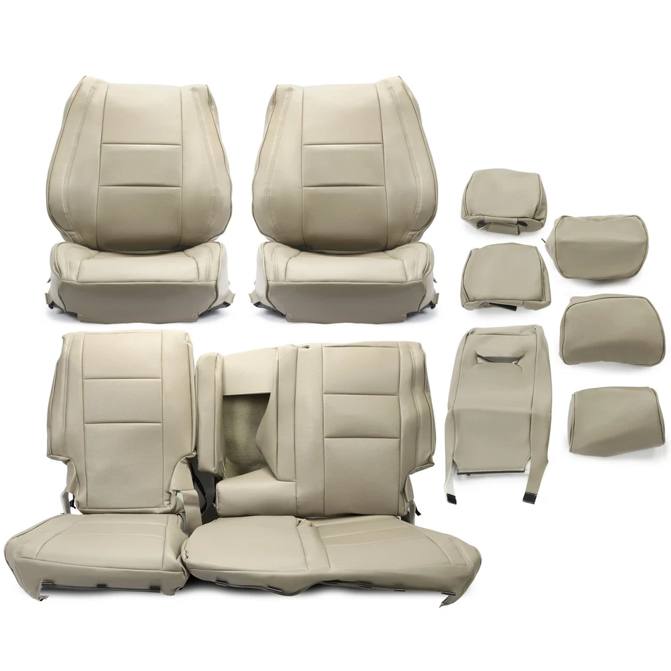 Cubierta de asiento beige para Jeep Grand Cherokee 2011 2012 2013 2014-2019 Foto 1 de 4