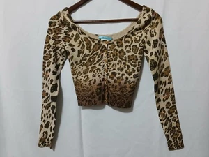 Marciano Vintage Top Knöpfe Animal Print Gr. XS/ TP Seide/Nylon/Metallic/Elasthan - Bild 1 von 9