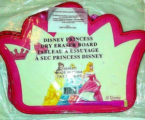 Disney Princess Cinderella Pink Crown Hanging Dry Erase Board W/Marker NEW  - Picture 1 of 4