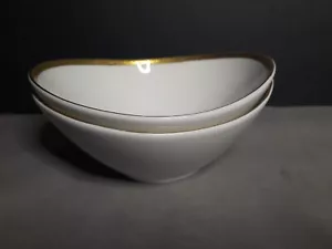 2 Charter Club Grand Buffet Gold OVAL BOWLS 6 1/2" × 7 1/8" - Picture 1 of 7