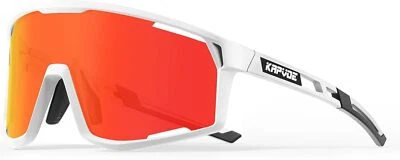 KAPVOE Gafas de Béisbol Polarizadas Ciclismo para Hombres Mujeres Deportes Rojo  Foto 1 de 4