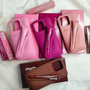 Rhode Fall Lip Case iPhone Lip Treatment Set Box Trending Hailey Bieber 2025 - Foto 1 di 32