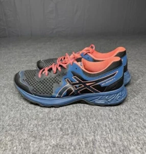 Asics Womens 10 Gel Sonoma 4 Blue Orange Athletic Running Shoes - Picture 1 of 11