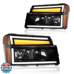 DimFlux LED DRL Headlight Headlights Assembly Kit Compatible with 2004-2012 C - Picture 1 of 5