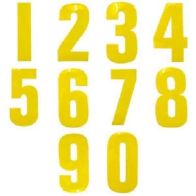 WHEELIE BIN NUMBERS WHEELY BIN, STICKERS DUSTBIN NUMBERS, SELF ADHESIVE NUMBERS. - Image 1 of 2