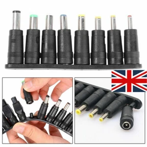 8Pcs Universal AC DC Power Charger Adapter Tips Set for PC Notebook Laptop UK - Picture 1 of 13