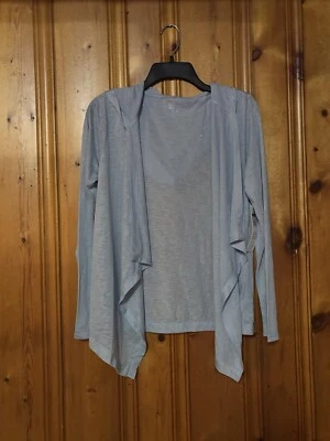 Nuevo Cárdigan Wildfox Sweat Frente Abierto Talla Pequeña, Con Capucha, Azul Claro Foto 1 de 4