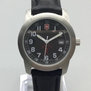 Victorinox Swiss Army Watch Women 30mm Silver Tone Date Fireball New Battery - Picture 1 of 16