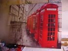 Very Large Canvas Print Red Telephone Boxes Design (K)