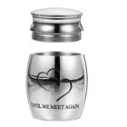  Pet Urn Cremation Urns Stainless Steel Dogs Cats Ashes Holder Commemorate