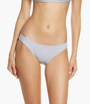 Roxy L3465 Bijou Blue Stripe Coastal Escape Bikini Bottoms Size XS - Image 1 of 3