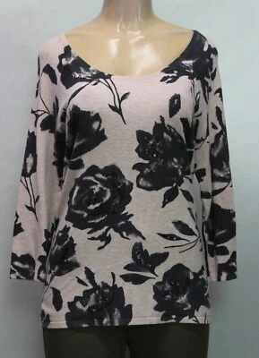 INC International Concepts Women's Sweater 3/4 Sleeve Floral Multicolor Size L - Image 1 of 4