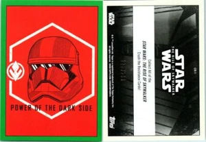 2019 STAR WARS THE RISE OF SKYWALKER CRUSH THE RESISTANCE CR-1 GREEN 170/299 - Picture 1 of 1