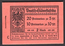 DEUTSCHE KOLONIEN DSWA MH 3I ** POSTFRISCH MARKENHEFTCHEN SELTEN (S6238