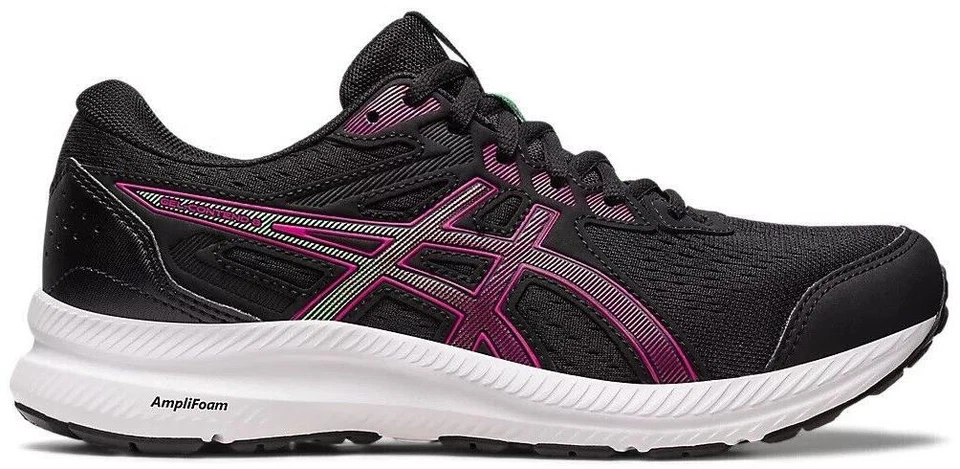 Size 7 - Asics Gel Contend 8 Black Pink Rave W